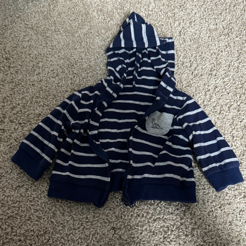 3 month dinosaur full zip jacket